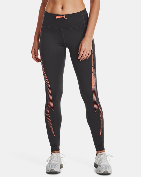 Women's UA OutRun The Cold Tights in Gray image number 0